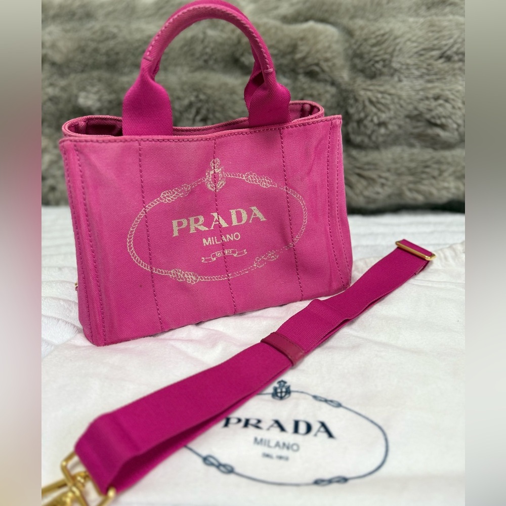 ** SOLD **
Pink Prada Canapa with Strap
